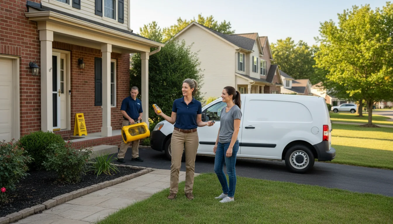 Residential water damage restoration in Springfield, PA
